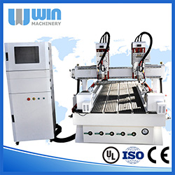 DH1325R 2 Heads CNC Router with Rotary